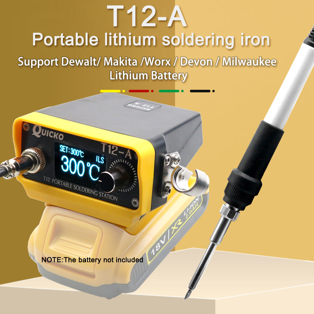 Milwaukee Drill M12 Fuel - STM32 V3 T12-A コードレスはんだステーションはんだごて Dewalt/マキタ/ミルウォーキー/デボン用 リチウムイオンバッテリー