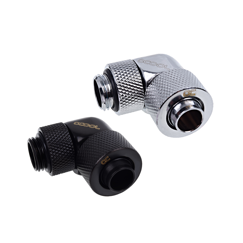 Compression Fitting Brass - 英数字ツール-真ちゅう製圧縮継手、水冷却ホース接続、形状90 ° 角度、g1、4 