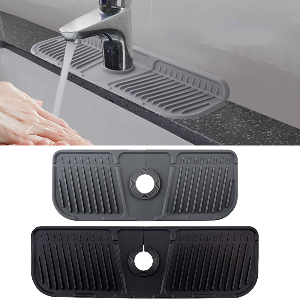Silicone Tap Washer - キッチンシリコン蛇口マット蛇口水キャッチャーマットシンクスプラッシュパッドカウンタートッププロテクター浴室