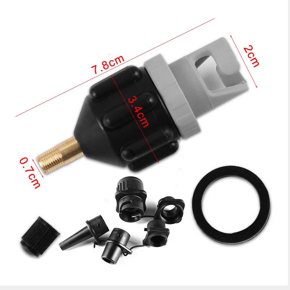Float Ball Valve - SUPボード用エアバルブアダプター インフレータブルポンプアダプター パドルボート カヤック エアバルブポンプコネクター タイヤエアコンプレッサーコンバーター
