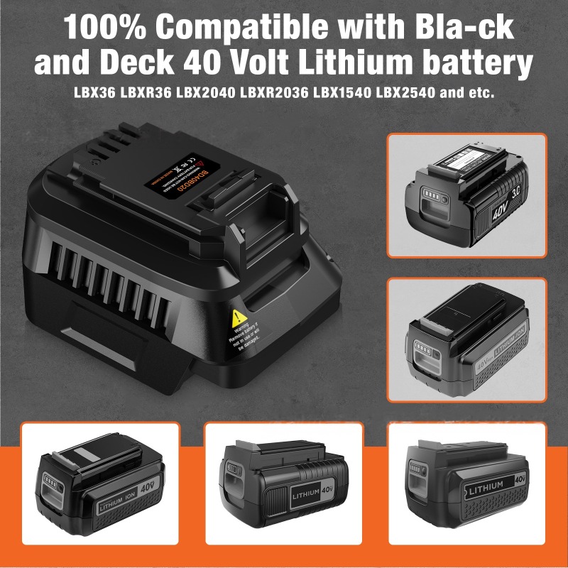 HAKSINKY ツールバッテリーアダプター BD40BD2 - Black+Decker Tool Cordless のレビューと価格