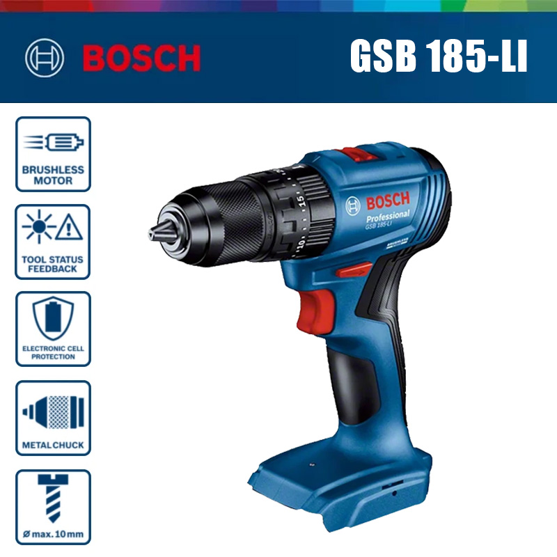 ボッシュ GSB 185-LI 18V ブラシレスコードレス - Bosch Drill Gsb 18V のレビューと価格