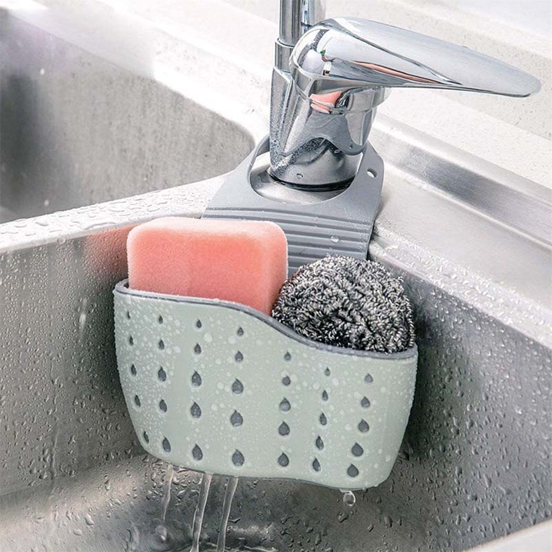 キッチンシンク吊り下げ式水切りかご、調節可能なゴム製バッグ、 - Silicone Tap Washer のレビューと価格