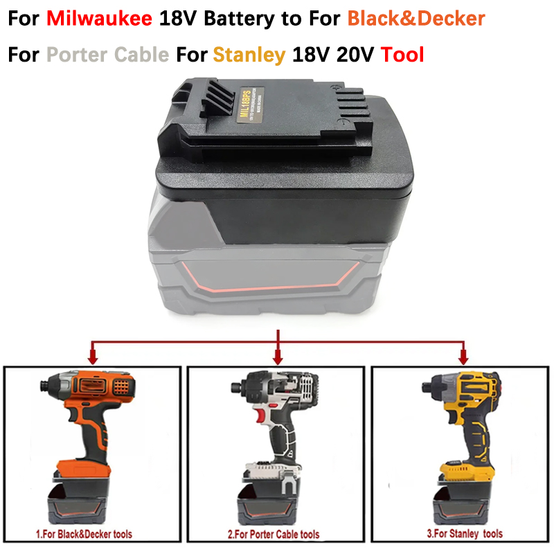 Milwaukee m18vリチウムイオン電池,黒およびde - Black+Decker Tool 20V Max のレビューと価格