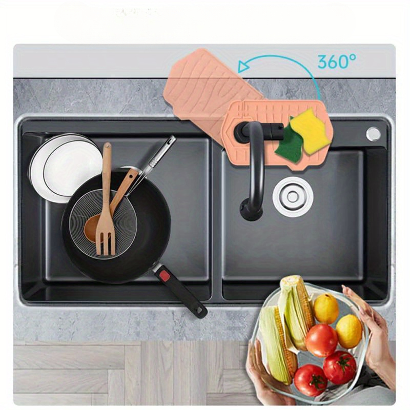 蛇口マット両面使用シリコーンキッチンシンクスプラッシュパッド - Silicone Tap Washer のレビューと価格