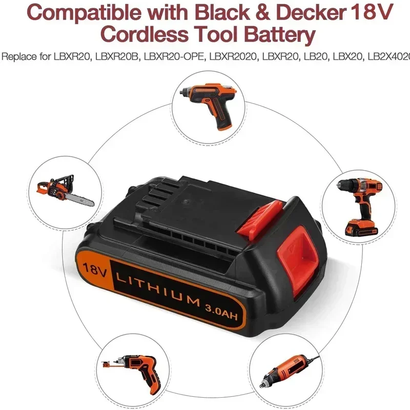 18V 3.0Ah BL2018 交換用ブラック&デッカー  - Black+Decker Tool Cordless のレビューと価格