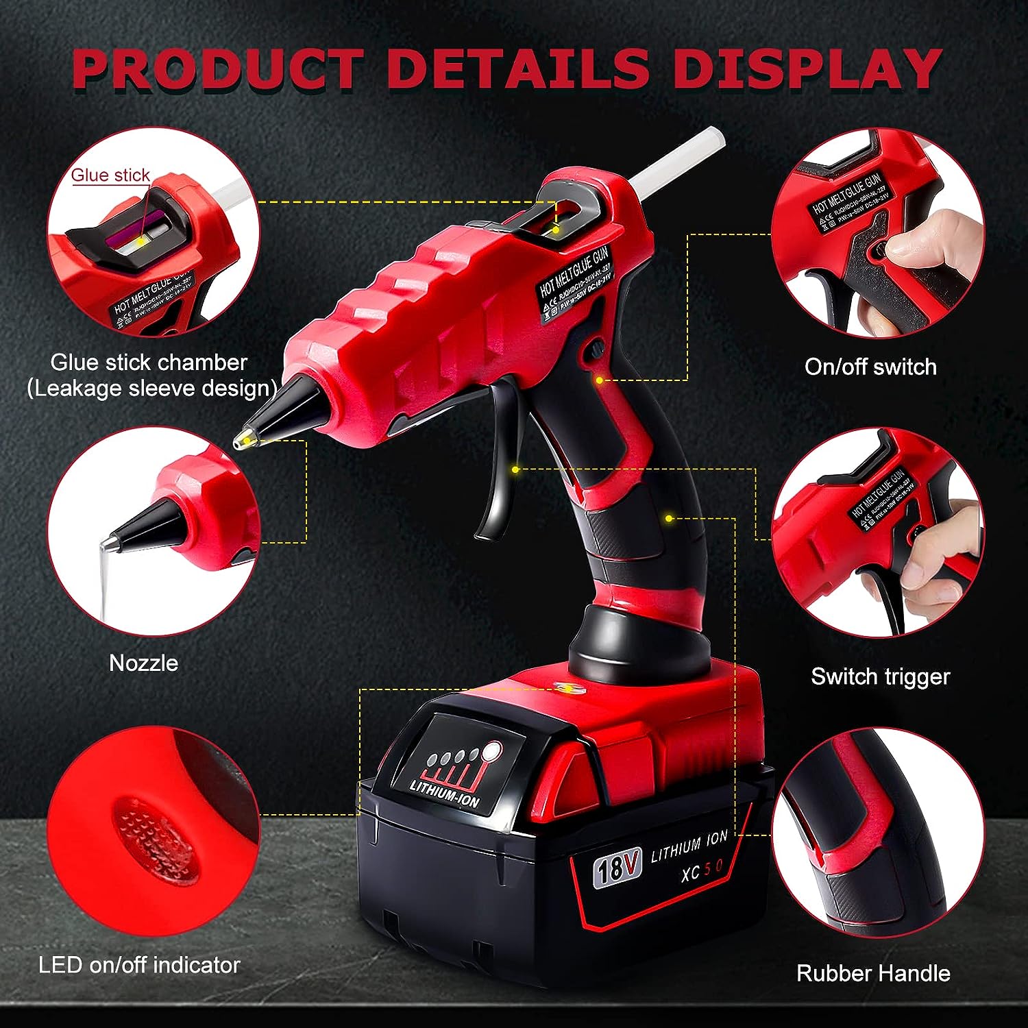 コードレスホットグルーガン,ミルウォーキー用接着剤ガン,デウ - Black+Decker Tool 20V Max のレビューと価格