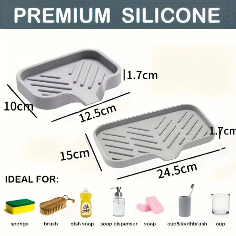 自動排水式石鹸置き シリコン製 キッチンシンク用石鹸皿 スポ - Silicone Tap Washer のレビューと価格