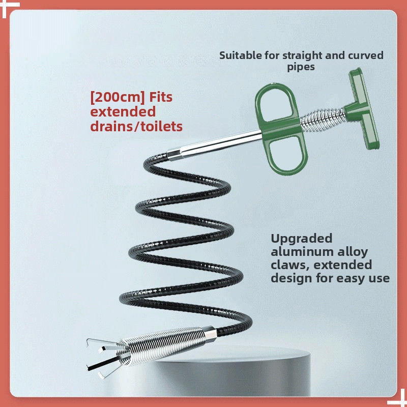 グリーン排水溝スネーククロウ、髪やゴミの除去用、シンク、トイ - Drain Snake Flexible のレビューと価格