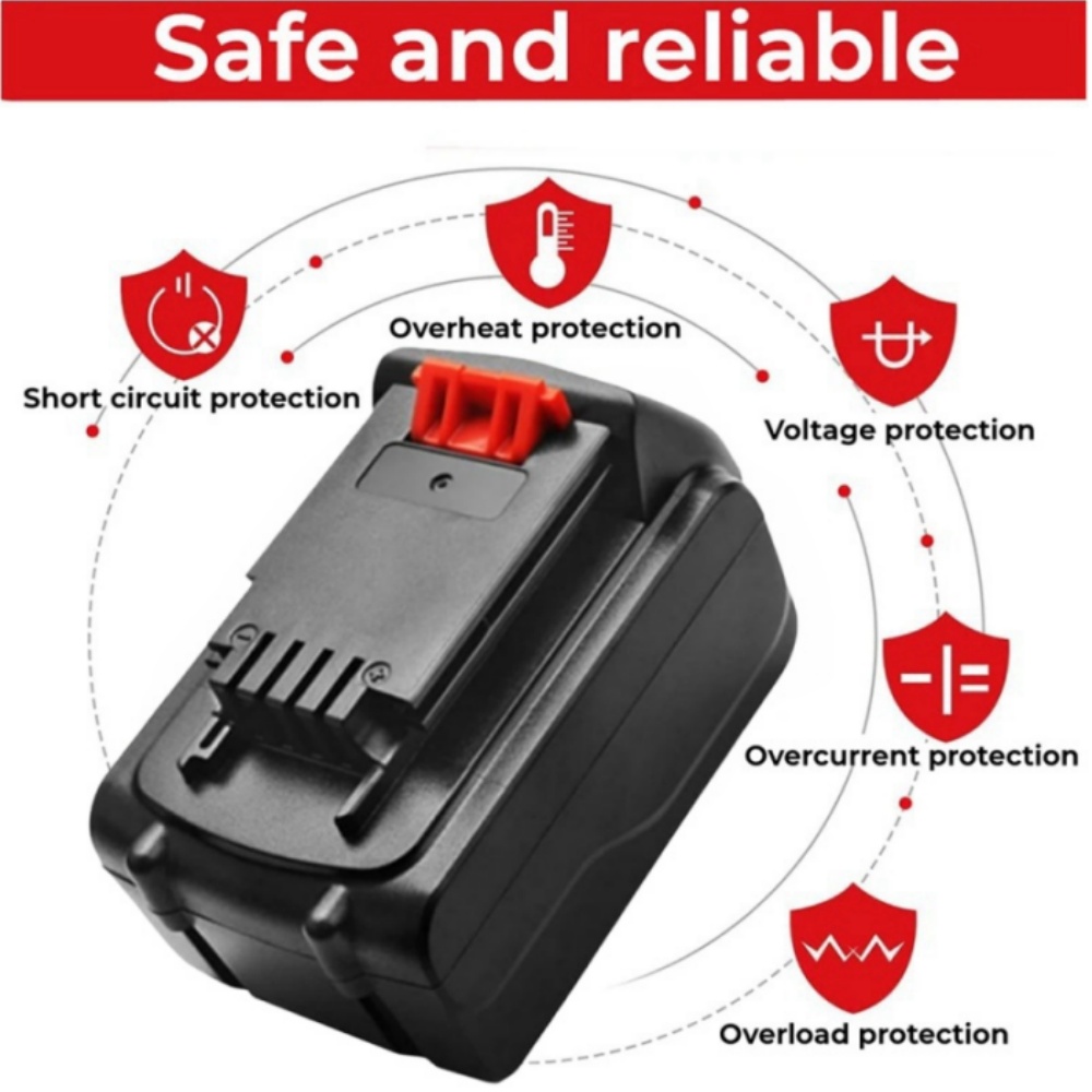 長時間稼働 20V 8000mAh 8.0Ah バッテリー  - Black+Decker Tool 20V Max のレビューと価格