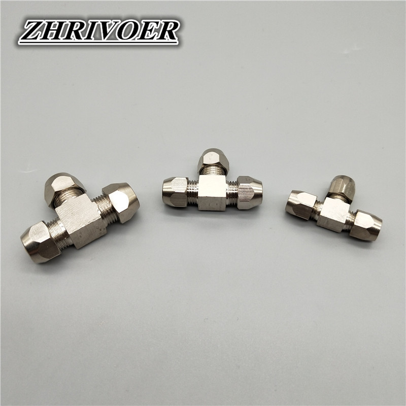 1個空気圧継手真鍮t型4 6 8 10 12 14 16ミリ - Compression Fitting Brass のレビューと価格